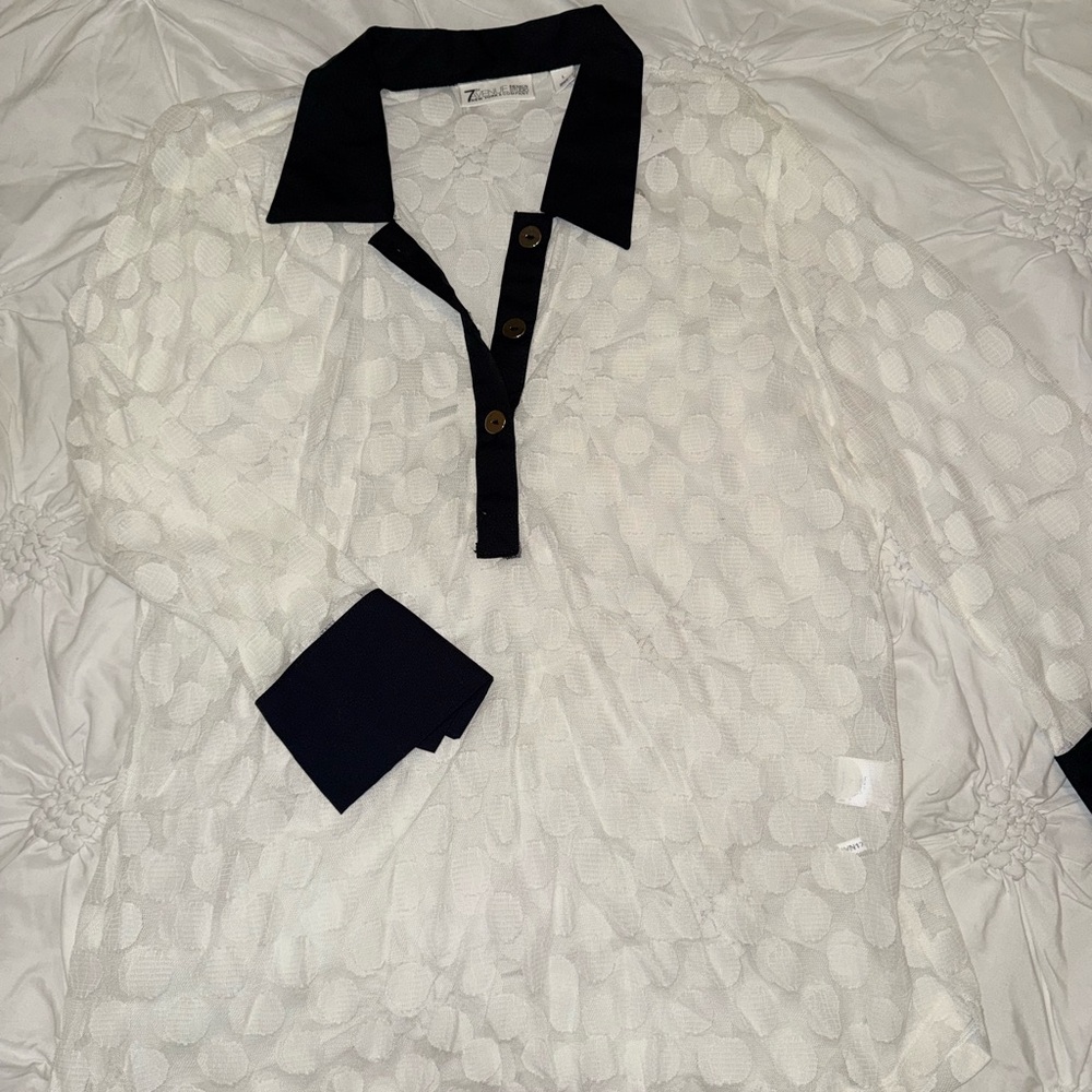 White and Black Shirt